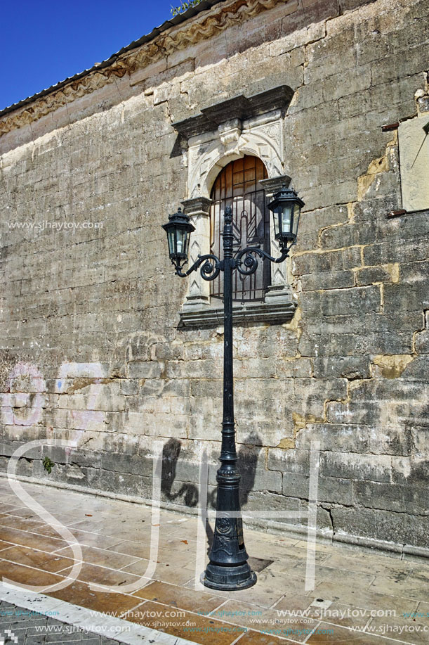 Medieval Stone Church in the Lefkada town, Ionian Islands, Greece