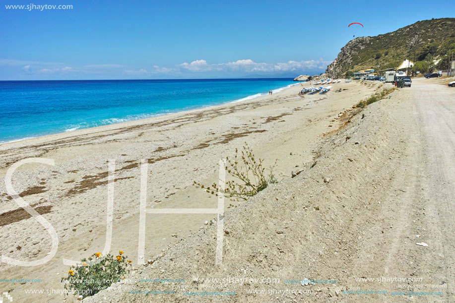 Panoramic view of Katisma Beach, Lefkada, Ionian Islands, Greece