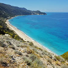 Blue Waters of the ionian sea, near Agios Nikitas Village, Lefkada, Ionian Islands, Greece