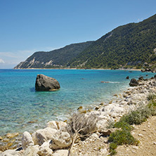Blue Waters of the Agios Nikitas Beach, Lefkada, Ionian Islands, Greece