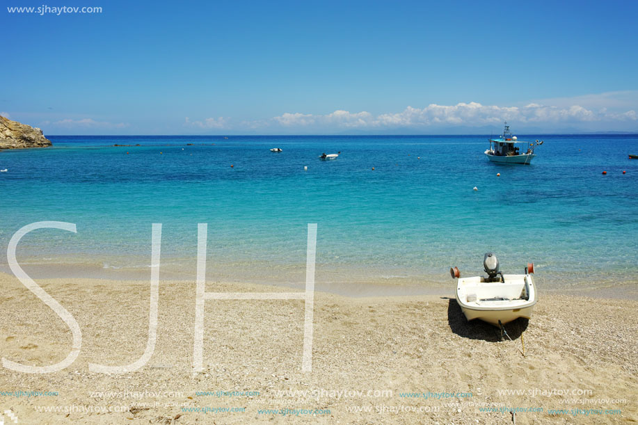 Blue Waters of the Agios Nikitas Beach, Lefkada, Ionian Islands, Greece