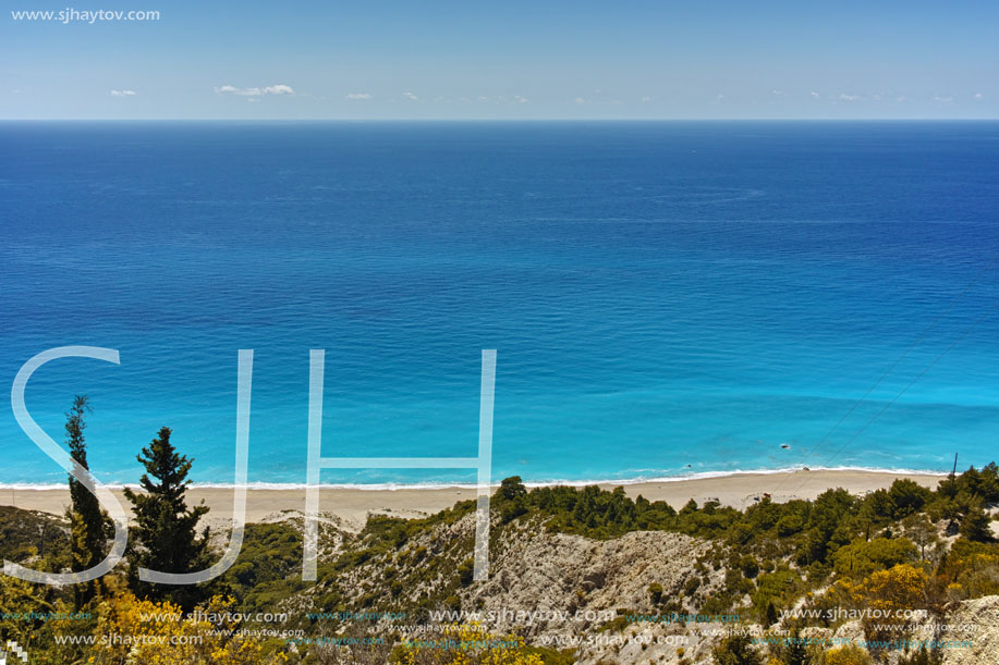 Blue Waters of Gialos Beach, Lefkada, Ionian Islands, Greece