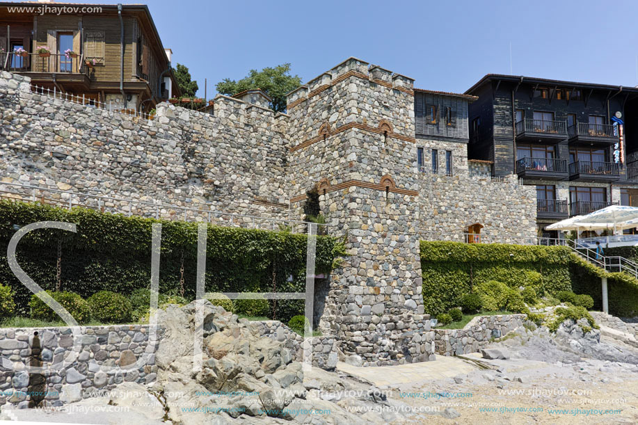 A reconstructed gate part of Sozopol ancient fortifications, Bulgaria