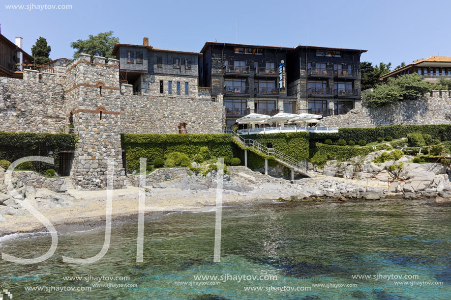 A reconstructed gate part of Sozopol ancient fortifications, Bulgaria