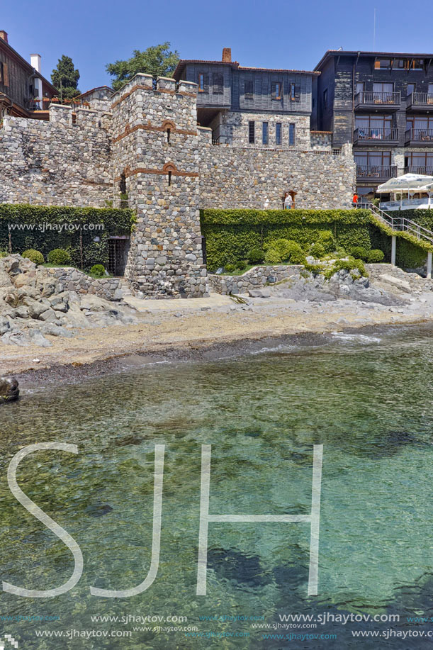 A reconstructed gate part of Sozopol ancient fortifications, Bulgaria