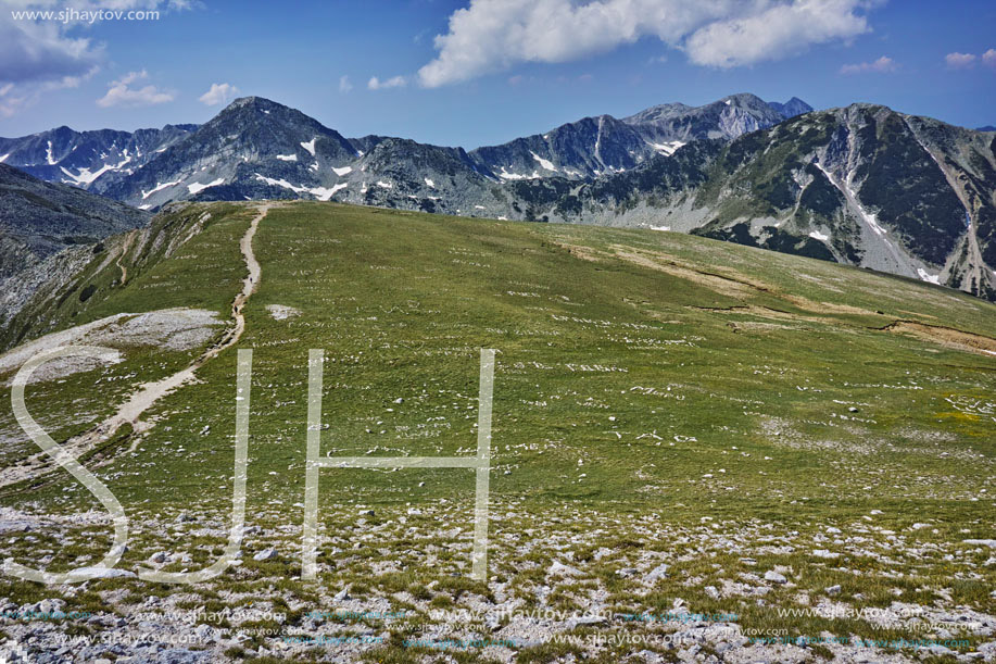 amazing panorama near Vihren Peak, Pirin Mountain, Bulgaria
