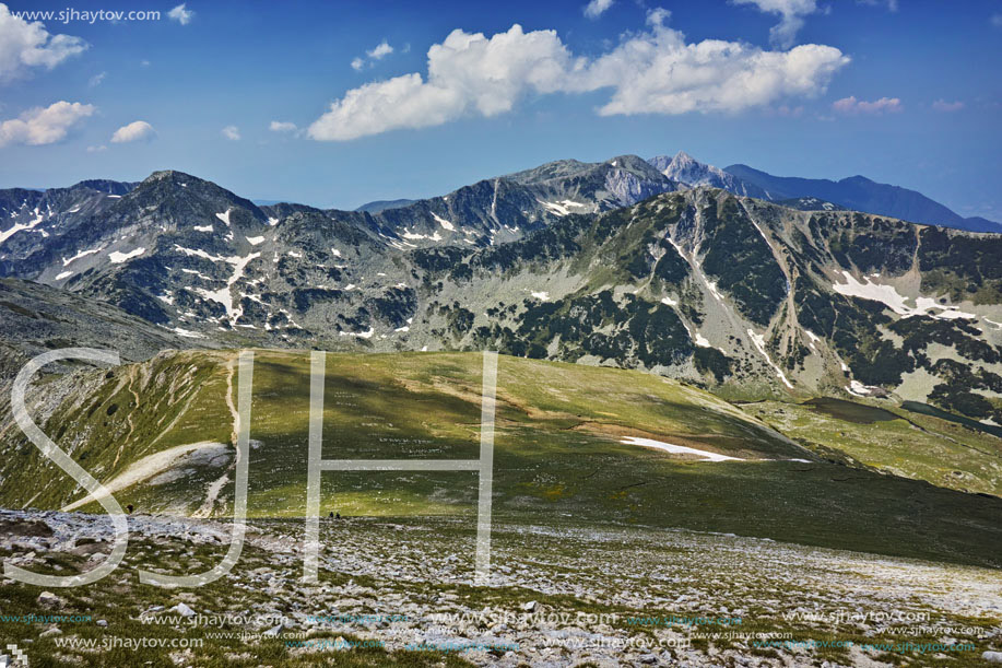 The path for climbing Mount Vihren, Pirin Mountain, Bulgaria