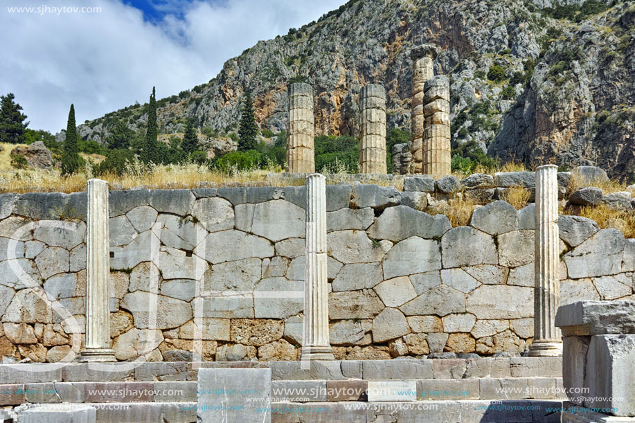 Ancient Greek archaeological site of Delphi,  Central Greece