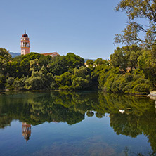 Amazing view of karavomilos lake, Kefalonia, Ionian islands, Greece
