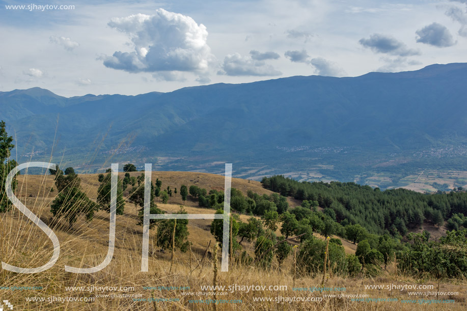 Amazing view of Green Landscape of Ograzhden Mountain, Bulgaria