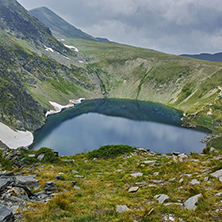 The Eye lake before storm, The Seven Rila Lakes, Bulgaria