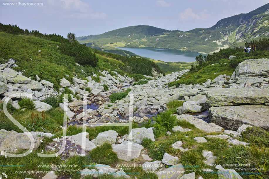 amazing view of The Lower Lake, The Seven Rila Lakes, Bulgaria