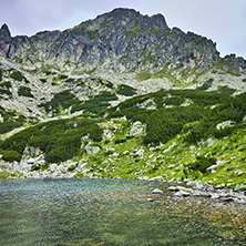 Amazing Panorama of Samodivski Lakes and Dzhangal Peak, Pirin Mountain, Bulgaria