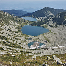 Kremenski lakes, view form Dzhano peak, Pirin Mountain, Bulgaria