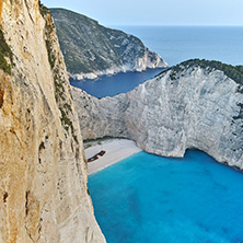 Amazing Panorama of Navagio Shipwreck beach, Zakynthos, Greece