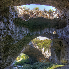 Devetashka cave interior near city of Lovech, Bulgaria