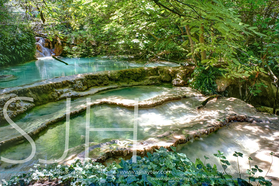 Amazing view of Krushuna Waterfalls, near the city of Lovech, Bulgaria