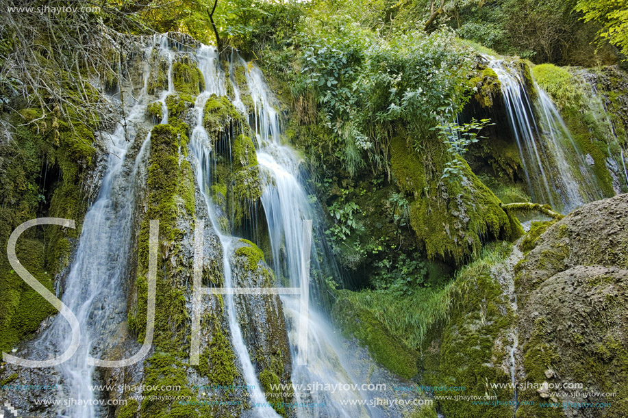 Amazing view of Krushuna Waterfalls, near the city of Lovech, Bulgaria