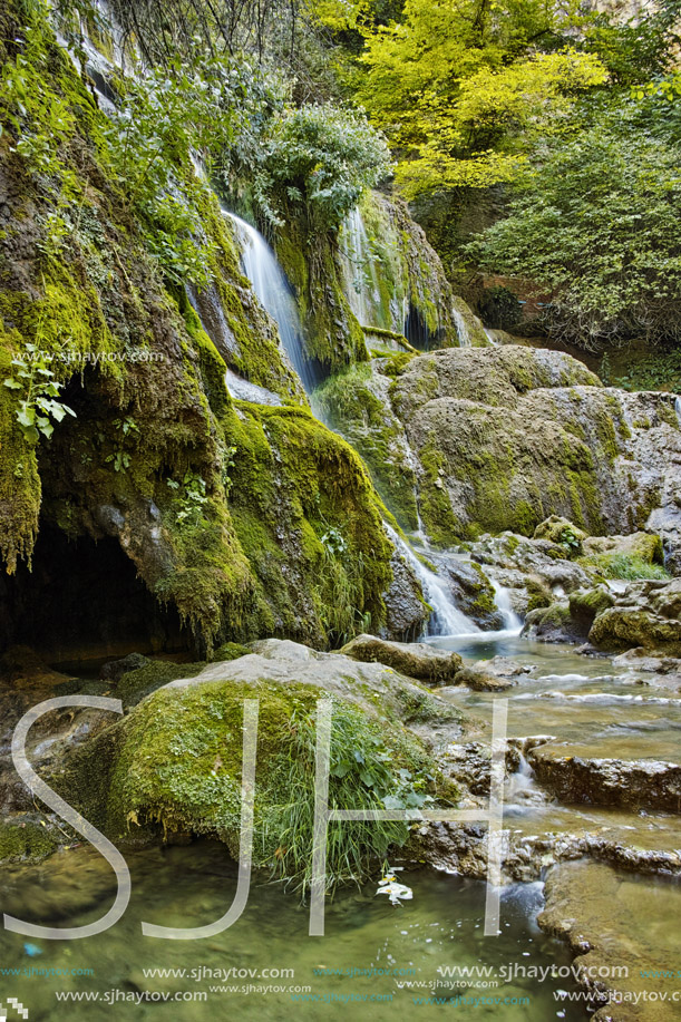 Amazing view of Krushuna Waterfalls, near the city of Lovech, Bulgaria