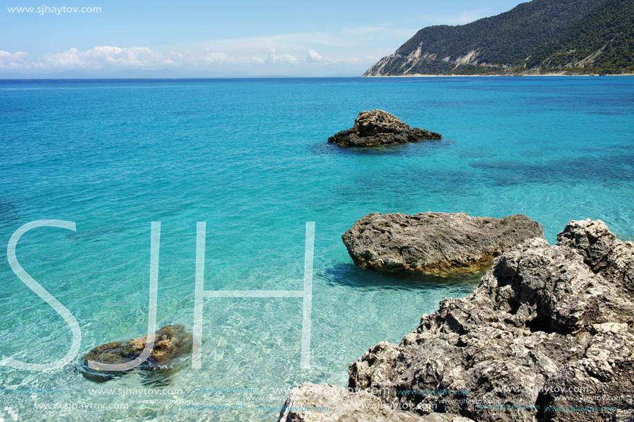 Clean water of Agios Nikitas Beach, Lefkada, Ionian Islands, Greece