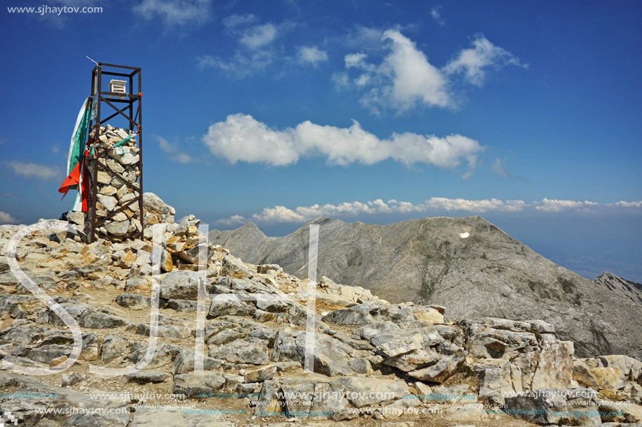 Amazing panorama from Vihren peak, Pirin Mountain, Bulgaria