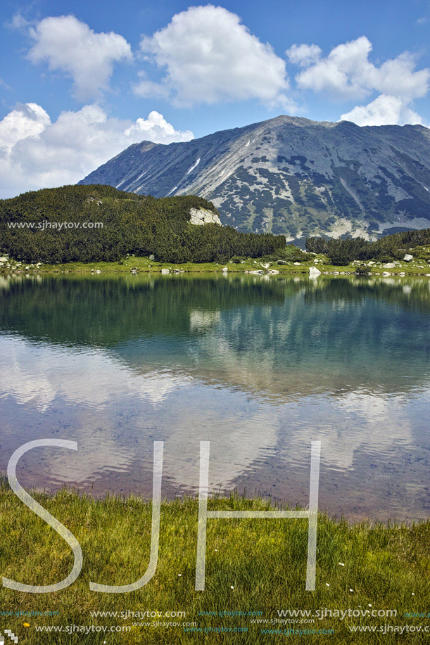 Amazing view of Todorka peak and Muratovo lake, Pirin Mountain, Bulgaria