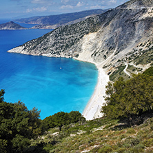 Amazing view of Myrtos beach, Kefalonia, Ionian islands, Greece