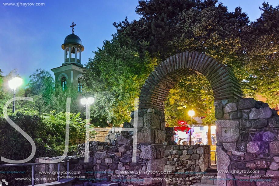 Remains of from Ancient Sozopol and the church of St. George, Bulgaria