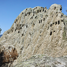 Antique Thracian Sanctuary Eagle Rocks near town of Ardino, Kardzhali Region, Bulgaria