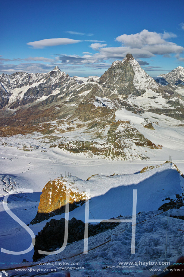 Amazing view around Matterhorn peak, Alps, Switzerland