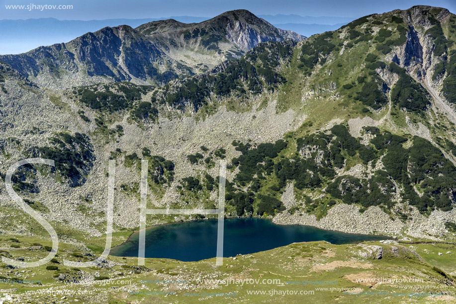 View from Vihren Peak toward Vlahini lakes, Pirin Mountain, Bulgaria