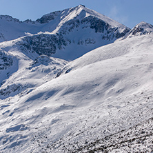 Winter panorama of Musala peak, Rila Mountain, Bulgaria