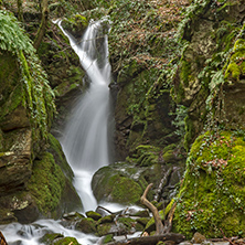 Leshnishki Waterfall in deep forest, Belasitsa Mountain, Bulgaria