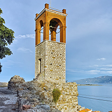Medieval Clock tower in Nafpaktos town, Western Greece