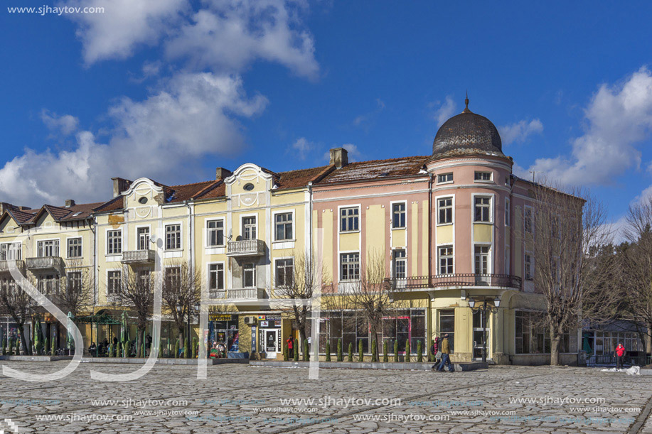 Central Square in town of Razlog,  Blagoevgrad region, Bulgaria