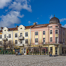 Central Square in town of Razlog,  Blagoevgrad region, Bulgaria