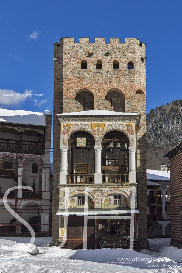 Medieval tower in Rila Monastery, Kyustendil Region, Bulgaria