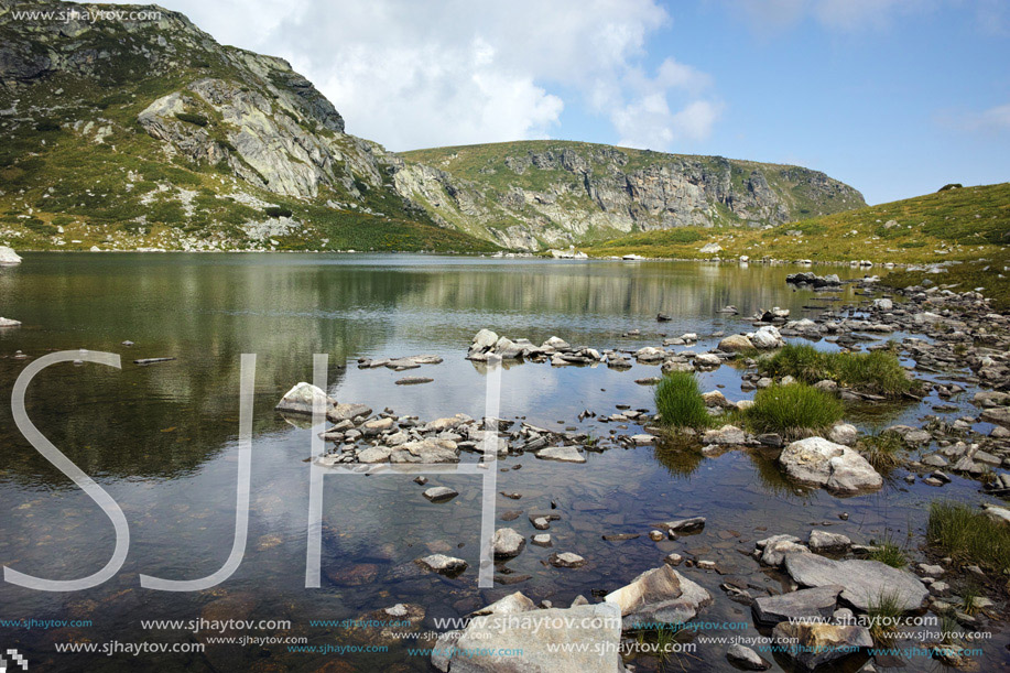 Panoramic view of The Trefoil, Rila Mountain, The Seven Rila Lakes, Bulgaria