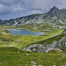 Amazing landscape of The Twin lake, The Seven Rila Lakes, Bulgaria