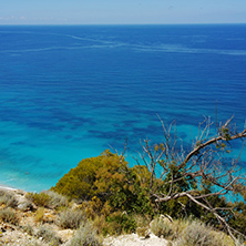 Blue Waters of the ionian sea, near Agios Nikitas Village, Lefkada, Ionian Islands, Greece