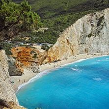 Amazing panorama of Porto Katsiki Beach, Lefkada, Ionian Islands, Greece