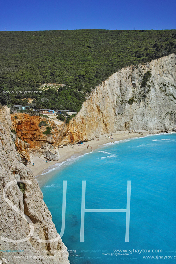 Blue Waters of Porto Katsiki Beach, Lefkada, Ionian Islands, Greece