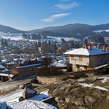 Panoramic View of historical town of Koprivshtitsa, Sofia Region, Bulgaria