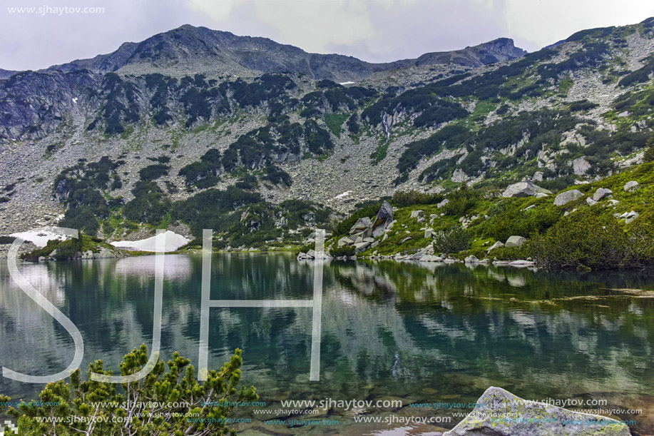 Amazing view of Banderishki Chukar Peak and The Fish Lake, Pirin Mountain, Bulgaria