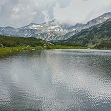 Clouds over Banderishki Chukar peak before storm, Pirin Mountain, Bulgaria
