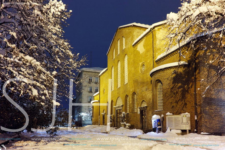 Amazing night photo of Saint Sofia Church, Bulgaria