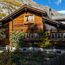 wooden house in Zermatt Resort, Canton of Valais, Switzerland