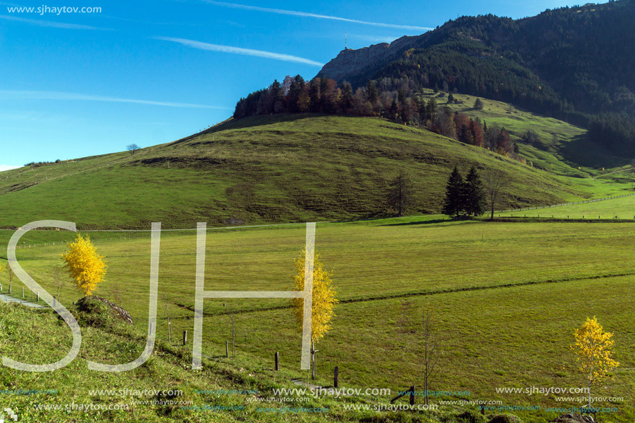 Mount Rigi and autumn landscape, Alps, Switzerland