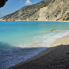 Small Cave at Myrtos Beach, Kefalonia, Ionian Islands, Greece