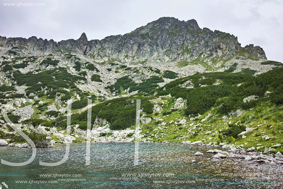 Amazing view of Dzhano peak and Samodivski Lakes, Pirin mountain, Bulgaria